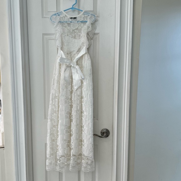 Only Little Once Ivory Lace Maxi Dress - Picture 2 of 5